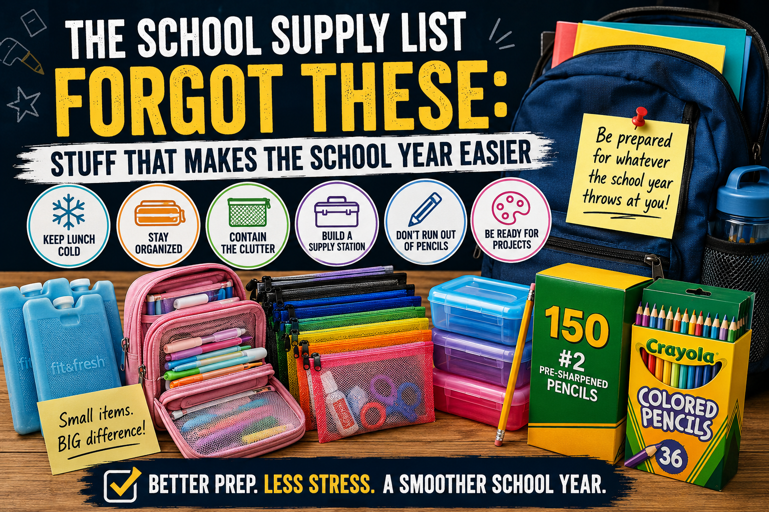 ✏️ The School Supply List Forgot These: Stuff That Makes the School Year Easier