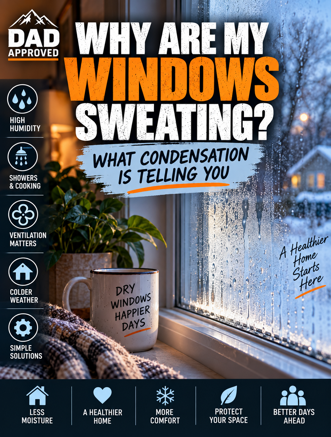 Why Are My Windows Sweating? What Window Condensation Is Telling You